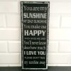 Obrazek typograficzny SUNSHINE - 50x20 cm